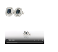 Pendientes Gemoro Mujer Zaffiri in Oro blanco Zaffiro blu TOC117B.ZF